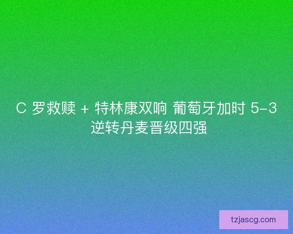 C 罗救赎 + 特林康双响 葡萄牙加时 5-3 逆转丹麦晋级四强