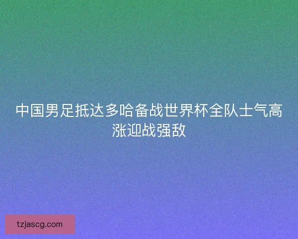 中国男足抵达多哈备战世界杯全队士气高涨迎战强敌 中国男足抵达多哈备战世界杯全队士气高涨迎战强敌